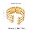 B3398 Transfronterizo Nuevo de Moda Diseño de Nicho Simple Bola Pequeña Abierto Pulsera Ajustable Joyería Geométrica de Moda