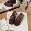 Sapatos Birkenstock de sola grossa femininos 2026 novo outono retrô totalmente fechados sapatos simples Birkenstock versáteis confortáveis mocassins casuais