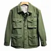 Heavy Washed Multi-Pocket Trendy Brand Casual Crock Jacket Masculino Solto Primavera e Outono Top Jaqueta Japonesa Roupa Masculina