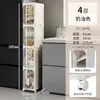 Armario de Almacenamiento para Espacios Pequeños Armario de Almacenamiento de Cocina 2 Carros Laterales Anchos Estante de Almacenamiento para Espacios Estrechos de Baño 1 cm Extremadamente Estrecho Refrigerador