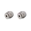 Venta al por mayor de fábrica Tapones para los oídos de acero inoxidable chapado en oro real de alta calidad, Tapones para los oídos, Tapones de cabeza plana tipo bala, Accesorios de tapones para pendientes