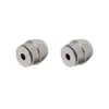 Aço inoxidável cabeça chata bala plug de ouvido acessórios de joalheria DIY tarraxas de orelha não alérgicas tampas de orelha pressão na orelha atacado