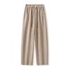 Pantalones Banana 100% Triacetato Pantalones Casuales de Pierna Ancha para Mujer con Cintura Elástica 2026 Nuevo Verano Delgados Versátiles Pantalones de Pierna Recta
