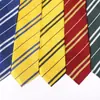 Corbata Harry Potter Estilo Universitario Niños y Niñas Campus Uniforme Escolar Sarja Rojo Amarillo Azul Verde