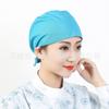 Gorro Quirúrgico de Algodón Puro con Hebilla y Toalla Absorbente de Sudor Verde Oscuro Rosa Morado Azul Transfronterizo Europeo y Americano Transpirable Gorro de Enfermera