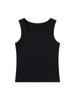 Ropa de Mujer Selección Estricta Chaleco de Forma I Tirante Delgado Hilo de Spandex Alta Elasticidad Puro Top sin Mangas de Cuello Redondo para Mujer