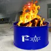 Cubo para Simulacro de Incendio Cubo de Ignición de Fuego Fábrica Extinción de Incendios Entrenamiento contra Incendios Brasero Cubo de Quema de Simulacro Cubo de Hierro Redondo