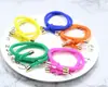 Nuevo anillo para el pelo de nudo de alta elasticidad, cuentas de tubo dorado, banda de goma de color fluorescente, cuerda para el pelo pequeña, fresca y simple, joyería de Yiwu
