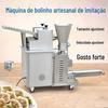 Máquina de bolinho de massa de renda artesanal artificial máquina automática de bolinho de massa rápida congelada máquina de embalagem de bolinho de massa pequena comercial