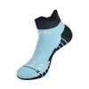 Meias Masculinas de Verão Coolmax Meias de Corrida Antibacterianas Absorventes de Suor Antiderrapantes Respiráveis de Cano Curto Meias de Compressão Sola de Toalha Meias Esportivas