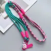 Colgante de Niña de Dibujos Animados Lindo Correa para Teléfono Bandolera Multifuncional Correa para el Hombro Correa para el Cuello Duradera Cuerda Trenzada Colorida para Teléfono