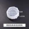 Molde de Resina Espelho Base de Unicórnio DIY Artesanal Difusor de Aroma Ornamento de Resina Decoração Papoula Silicone