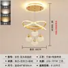 Lámpara de araña creativa de cuatro bolas, minimalista moderna, para comedor, LED, dormitorio, hueco de escalera, lámpara para el hogar de lujo