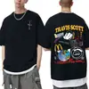 Camiseta de Algodão Tamanho Europeu Conjunto de Camisetas Cactus Jack Masculino Venda Quente Camiseta