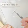 Paleta de Arte para Uñas Pintada a Mano Práctica Principiante Pintada Paleta Manchada Pintura de Flores Transparente de Doble Cara Escarchada Reutilizable