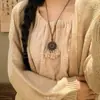 Nuevo Collar de Borlas Mariposa Estilo Chino para Mujer, Largo Estilo Étnico Bohemio, Accesorio Retro de Vacaciones Inspirado en Zen
