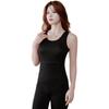 Chaleco Cálido de Bolsillo Doble para Otoño e Invierno Lana Calienta Vientre Espalda Ropa Interior Superior Base de Forro Polar para Mujer Explosiones de TikTok