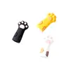 Novas tesouras de metal para cutículas ferramentas de unha reparo garra de gato fofa capa protetora de silicone durável e conveniente anti-queda atacado