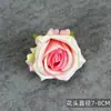 Flor de rosa de simulación boda decoración del hogar diseño de escena tela de seda ramillete flor para la cabeza flores artificiales hechas a mano adornos venta al por mayor