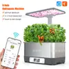 Máquina Hidropónica Inteligente Conectada a Wifi Graffiti para Cultivar Verduras, Luz de Crecimiento de Plantas, Cultivo de Plántulas en Interiores, Maceta de Cultivo sin Suelo