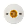 Soquete de lâmpada universal antichama, base de rosca E27, base redonda, de sobrepor ou embutir, lâmpada LED espiral, soquete de lâmpada doméstico econômico