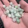 Cuentas Dispersas de Jade Material de Jade Bashan Cuentas Redondas Cuentas Dispersas 10mm Verde Frijol Cuentas Dispersas Pulsera Collar Accesorios Cuentas Dispersas