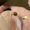 Anillo de Apertura Ojo de Gato Maillard Vintage de Otoño e Invierno Diseño Nicho de Alta Gama Anillo de Dedo de Comida Anillo Distintivo de Celebridad de Internet