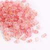 Cuentas de Cacahuete Acrílicas Escarchadas Degradadas de 4x6 mm con Cuentas de Arroz con Purpurina para Cadena de Teléfono Móvil DIY, Cadena, Collar, Colgante de Joyería