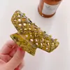Pinza para el cabello Duowei Accessories de Aleación de Acetato Estilo Coreano, Pasador Extra Grande para la Parte Trasera de la Cabeza, Accesorio para el Cabello Simple y Elegante