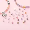 Cuentas de vidrio doméstico de 4 mm para arroz, doble color aurora, cuentas de doble punta, hilo de oro, cuentas hechas a mano para pulsera DIY, accesorios de material