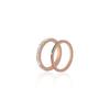 Ovilo versión coreana de acero de titanio de alta gama oro rosa micro incrustado niñas moda lujo ligero anillo único ultrafino tendencia anillo exquisito