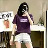 Camiseta de Manga Corta para Mujer Transfronteriza, Nuevo Estilo Casual Simple de Verano, Top Versátil Estampado Estilo Coreano, Sudadera para Mujer