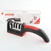 Afilador de cuchillos rápido para uso doméstico, herramienta multifuncional para afilar cuchillos, afilador creativo de tres o cuatro etapas al por mayor, piedra de afilar manual