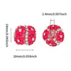 Flor Clásica de Cinco Pétalos Más Vendida Cadena de Garra con Lentejuelas Finas y Perlas Bola de Diamante Acrílico Bolígrafo de Perlas DIY Cadena para Teléfono Móvil Accesorios de Joyería