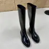 Botas longas pretas pontudas, simples e elegantes, de nicho, para mulheres plus size com pernas grossas, panturrilhas largas, modeladoras, de salto baixo, botas de montaria, botas altas