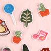 Etiqueta de bordado por computadora Duoku, hamburguesa, fruta, cactus, accesorios de ropa para niños, parche pequeño, pegatinas de tela bordadas