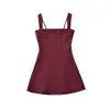 Comercio Exterior Transfronterizo 2026 Nuevo Estilo Europeo y Americano Estilo Francés Puro Deseo Estilo Mini Vestido Sexy Sin Tirantes con Lazo en la Cintura