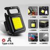 Mini llavero portátil de luz potente, linterna pequeña, recargable, luz de trabajo de bolsillo, luz multifuncional para reparación de automóviles, para acampar en casa.
