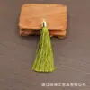8cm capuchón de metal borla pequeña borla abanico colgante marcapáginas borla ropa accesorios para el cabello borla accesorios decorativos al por mayor