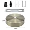 Base de prato para lustre galvanizado disco de metal luminária de teto direto do fabricante, dourado DIY acessórios de iluminação espessados