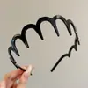 Faixa de Cabeça Preta Masculina para Lavar o Rosto, Faixa de Cabelo para Esportes, Presilha de Cabelo Invisível para Cabelo com Volume, Faixa de Cabelo para Fixar Cabelo, Presilha de Cabelo que Não Aperta