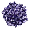 Rodajas de arcilla blanda de flores coloridas creativas, cuentas, cuentas sueltas, accesorios para pulseras, piezas pequeñas para joyería hecha a mano DIY