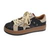 Versão em Couro Macio~Tênis de Couro Genuíno com Sola Grossa para Mulheres, Sapatos Estrela Outono e Inverno, Tênis de Treino Alemão Casual, Absorventes de Choque e Confortáveis