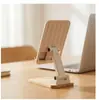 Soporte Plegable Giratorio Escalable Creativo de Madera Ecológica Original para Teléfono Móvil de Escritorio, Tableta de Transmisión en Vivo