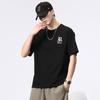 Camiseta de manga corta de algodón fino de verano para hombre, top para niño 2024, nueva camiseta informal holgada y sencilla, venta al por mayor