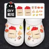 Acessórios para Sapatos Croc Decoração 3D DIY Brinquedo Alimentício Enfeites de Tomate Flor de Sapato Decoração Destacável Acessórios de Fivela de Sapato de Resina