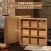 Caixa de Embalagem de Ano Novo, Caixa de Presente de Feriado, Sacola Vazia de Papel Kraft, Pastel de Gema de Ovo, Pastéis Estilo Chinês com Grade Seis-Nove, Novo Modelo 2026