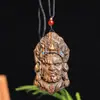 Venta Directa de Fábrica del Popular Colgante de Lujo Negro y Dorado del Dios de la Riqueza con un Buda sin Rostro, Adecuado para Colgar en el Cuello o en el Coche