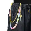 Corrente de Cintura Colorida Estilo Ins Corrente de Calça Acrílica Pendurada Tendência Vintage Pingente de Coração de Pêssego Pirulito Acessórios Corrente de Calça