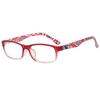 Lentes de lectura ultraligeros para mujer, lentes de lectura para mujer, resina impresa anti-luz azul, para dama, florales, para personas mayores, venta al por mayor